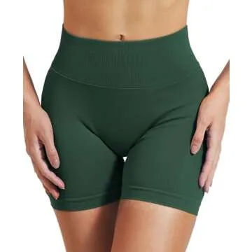 VOYJOY Workout Impact Shorts - Tummy Control & Scrunch Design
