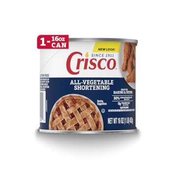 Crisco All-Vegetable Shortening - Classic 16 Ounce Can for Baking and Cooking
