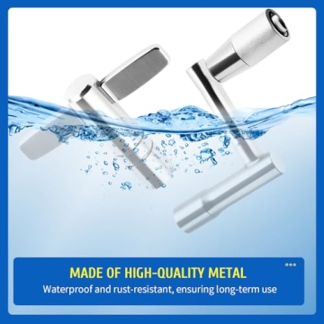 Drum Key Drill Bit Set of 4, 3 Standard Square Lug Drum Key and 1 Fast Rotary Drum Keys for Tuning Drums, Stainless Steels Drum Tuning Key