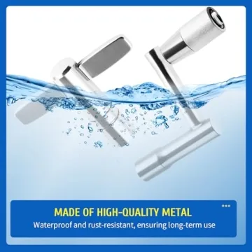 Drum Key Drill Bit Set of 4, 3 Standard Square Lug Drum Key and 1 Fast Rotary Drum Keys for Tuning Drums, Stainless Steels Drum Tuning Key