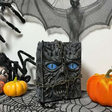 Spooky Indoor Halloween Magic Book Decor