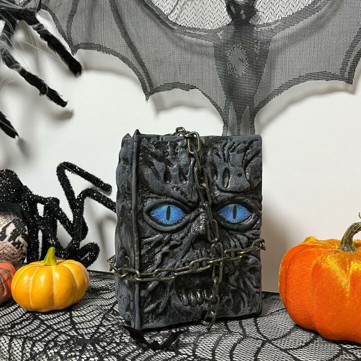 Spooky Indoor Halloween Magic Book Decor