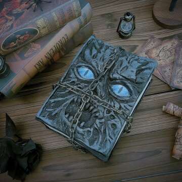 Spooky Indoor Halloween Magic Book Decor