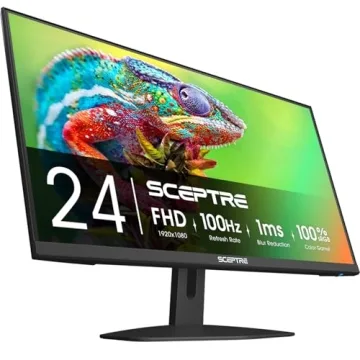 Sceptre 24-inch Gaming Monitor 100Hz 1ms with Built-in Speakers