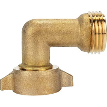 Camco 90-Degree Hose Elbow - Durable Brass Connection