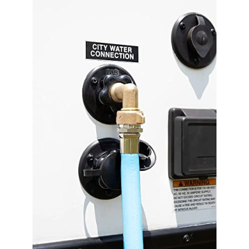 Camco 90-Degree Hose Elbow - Durable Brass Connection