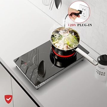 Hobsir 2 Burner Electric Cooktop, Compact & Efficient