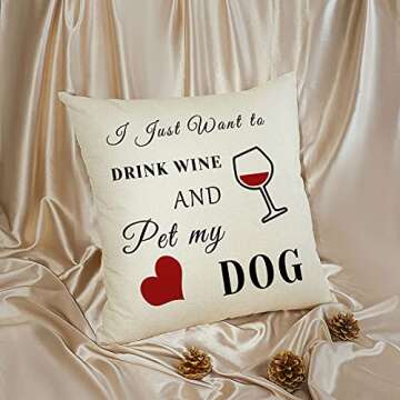 Dog Lover Gift for Women Funny Birthday Gift Throw Pillow Cover Pet Memorial Gifts for Dog Mom Pillowcase Animal Pet Dog Lover Gift Farmhouse Pillow Cover Dog Rescue Gift Pillow Case Home Decor Sofa