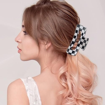Paderison Checkered Hair Clips - Fun & Stylish Accessories