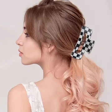 Paderison Checkered Hair Clips - Fun & Stylish Accessories