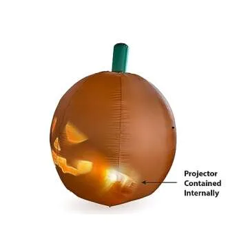Jabberin' Jack 5 Foot Tall Pumpkin with Projector
