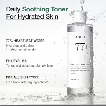 Anua Heartleaf 77 Soothing Toner for Sensitive Skin