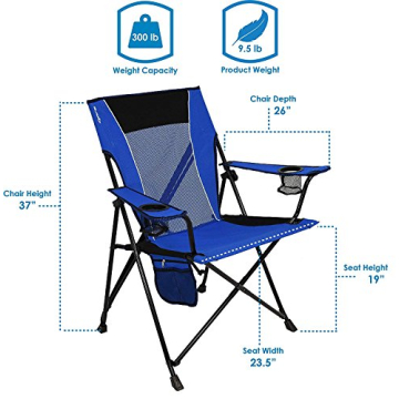 Kijaro Folding Camp Chair with Dual Lock - Comfortable & Portable