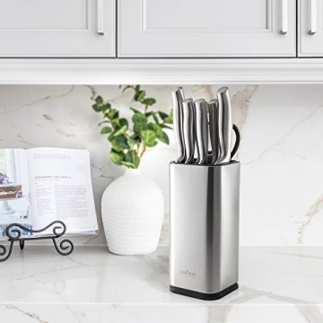 Stylish Laxinis Knife Block - Holds 12 Knives & Shears