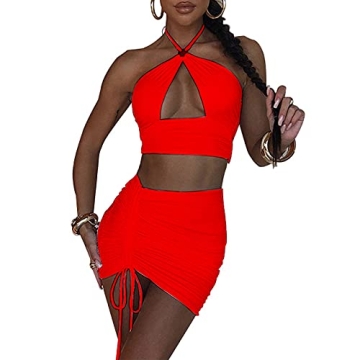 SHESEEWORLD Women's Sexy 2 Piece Outfit for Summer Trends