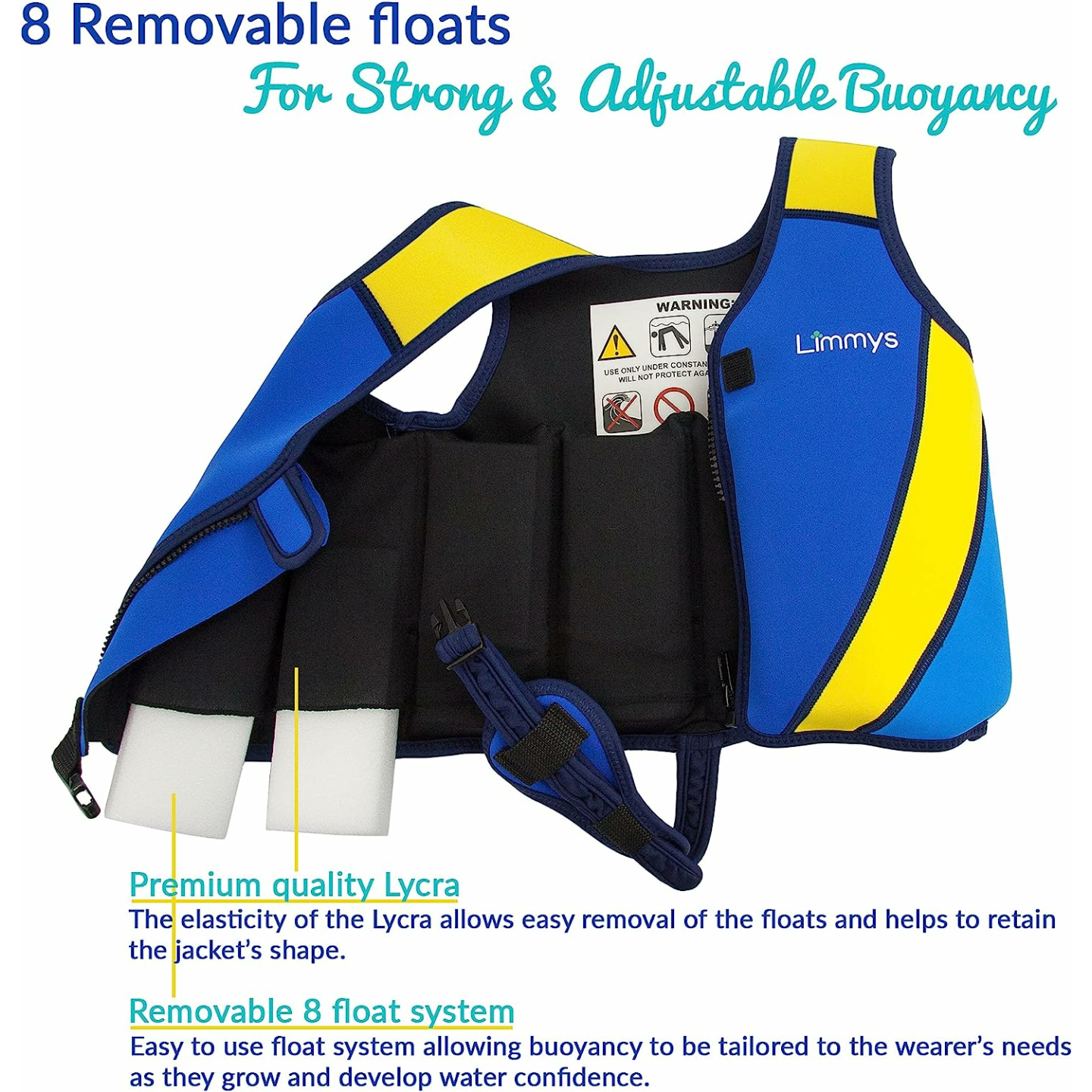 Limmys Toddler Swim Vest - Premium & Safe for Kids