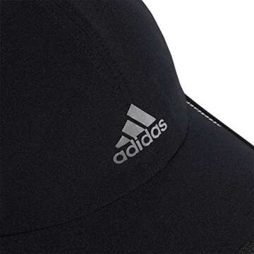 adidas Women's Superlite Hat, Relaxed-fit Adjustable Workout Sports Cap, Black/Silver Reflective/2.0, One Size