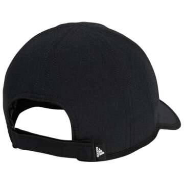 adidas Women's Superlite Hat, Relaxed-fit Adjustable Workout Sports Cap, Black/Silver Reflective/2.0, One Size