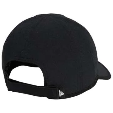 adidas Women's Superlite Hat, Relaxed-fit Adjustable Workout Sports Cap, Black/Silver Reflective/2.0, One Size