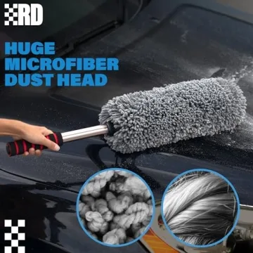 Scratch-Free Car Duster with Extendable Handle