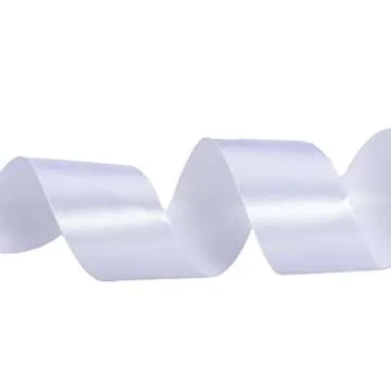 YASEO 1 1/2 Inch White Solid Satin Ribbon, 50 Yards Craft Fabric Ribbon for Gift Wrapping Floral Bouquets Wedding Party Decoration