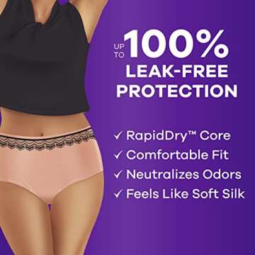 Always Discreet Boutique Incontinence Underwear for Women