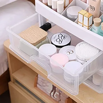 Simbuy Makeup Organizer with 3 Drawers for Cosmetics