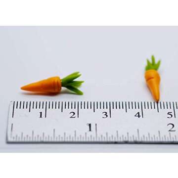 20 Loose Carrots Vegetable Dollhouse Miniatures Rec No.6