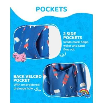 maamgic Boys Swim Trunks with Compression Liner for Kids