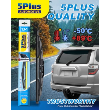5 PLUS® 13 Inch Rear Wiper Blade for Chevy Suburban and More