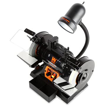 WEN 2.5-Amp Variable Speed Bench Grinder with Work Light
