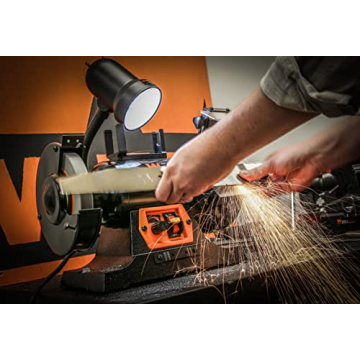 WEN 2.5-Amp Variable Speed Bench Grinder with Work Light