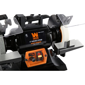 WEN 2.5-Amp Variable Speed Bench Grinder with Work Light