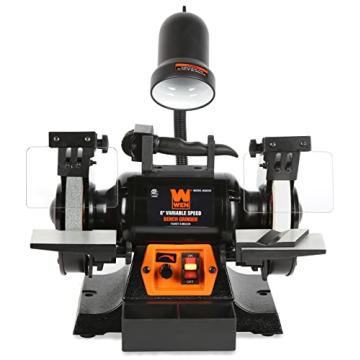WEN 2.5-Amp Variable Speed Bench Grinder with Work Light