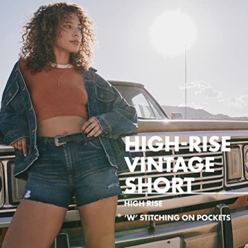 Wrangler Women's Vintage Denim Shorts - Comfort and Style
