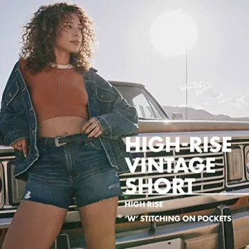 Wrangler Women's Vintage Denim Shorts - Comfort and Style