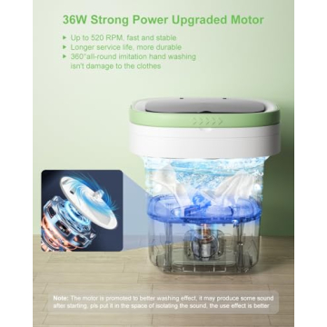 Portable Mini Washing Machine for Baby Clothes and Delicates
