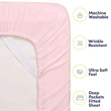 Pale Pink Queen Sheet Set 1500 Supreme Deluxe Collection