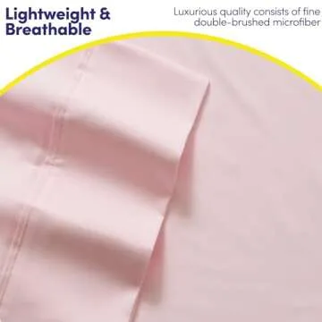 Pale Pink Queen Sheet Set 1500 Supreme Deluxe Collection