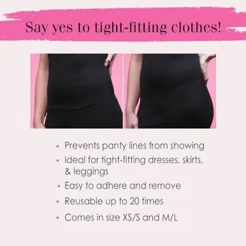 Hollywood Fashion Secrets Adhesive Thong for Seamless Coverage