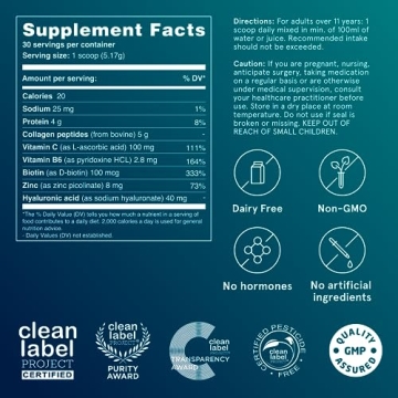 Puori Collagen Powder with Biotin & Hyaluronic Acid