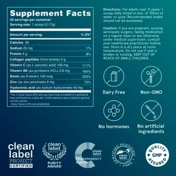 Puori Collagen Powder with Biotin & Hyaluronic Acid