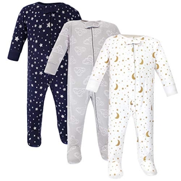 Hudson Baby Unisex Cotton Sleep and Play Set for Babies