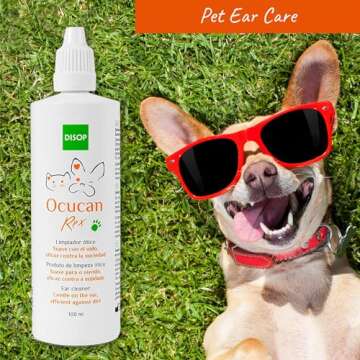 Ocucan Rex Ear Cleaner for Dogs and Cats, 3.40 Fl Oz
