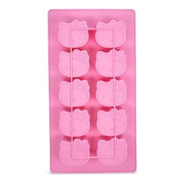 Hello Kitty Flexible Silicone Ice Cube Tray | Adorable Character Molds