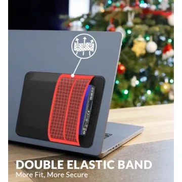 Afterplug 2-Pocket Adhesive Pouch for Laptop Accessories