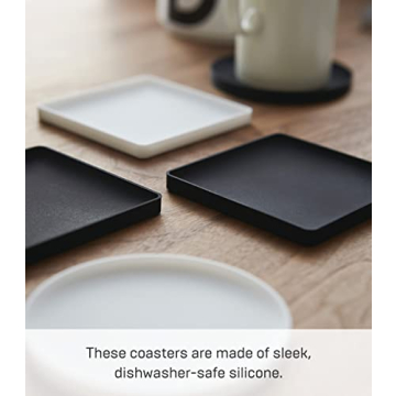 Yamazaki Home Tower Modern Silicone Drink Coasters