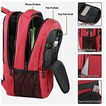 MATEIN Laptop Backpack for Women - Functional & Stylish