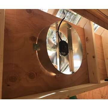 Amtrak Solar 12" Fan - Efficient Cooling for Attics & More