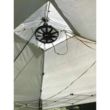 Amtrak Solar 12" Fan - Efficient Cooling for Attics & More